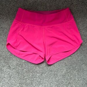 Lululemon Bright Pink Running Shorts